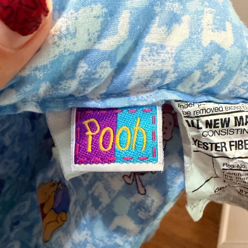 Vintage 90s Disney Winnie the Pooh Baby Quilt Blanket Comforter